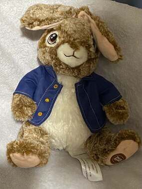Animal Adventure Peter Rabbit 2 Movie Blue Jacket Plush Stuffed Animal